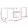 TV-Schrank aus Sonoma-Eichensperrholz, 100 x 35,5 x 45 cm von vidaXL, TV-Möbel - Ref: Foro24-816459, Preis: 77,37 €, Rabatt: %
