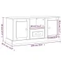 TV-Schrank aus Sonoma-Eichensperrholz, 100 x 35,5 x 45 cm von vidaXL, TV-Möbel - Ref: Foro24-816459, Preis: 73,98 €, Rabatt: %