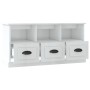 Mueble de TV madera contrachapada blanco brillo 100x35x50 cm de vidaXL, Muebles TV - Ref: Foro24-816290, Precio: 71,81 €, Des...