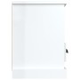Mueble de TV madera contrachapada blanco brillo 100x35x50 cm de vidaXL, Muebles TV - Ref: Foro24-816290, Precio: 71,81 €, Des...