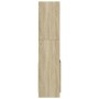 Aparador alto madera de ingeniería roble Sonoma 92x33x140 cm