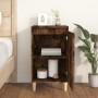 Mesita de noche madera contrachapada roble ahumado 40x35x70 cm de vidaXL, Mesitas de noche - Ref: Foro24-819638, Precio: 42,5...