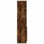 Aparador alto madera de ingeniería roble ahumado 92x33x140 cm