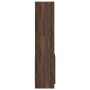 Aparador alto madera de ingeniería roble marrón 92x33x140 cm