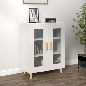 Sideboard aus glänzendem weißem Sperrholz 69,5x34x90 cm von vidaXL, Sideboards - Ref: Foro24-812120, Preis: 83,74 €, Rabatt: %