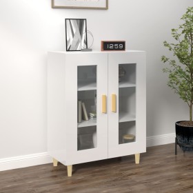 Sideboard aus glänzendem weißem Sperrholz 69,5x34x90 cm von vidaXL, Sideboards - Ref: Foro24-812120, Preis: 84,63 €, Rabatt: %