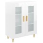 Sideboard aus glänzendem weißem Sperrholz 69,5x34x90 cm von vidaXL, Sideboards - Ref: Foro24-812120, Preis: 84,63 €, Rabatt: %