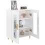 Sideboard aus glänzendem weißem Sperrholz 69,5x34x90 cm von vidaXL, Sideboards - Ref: Foro24-812120, Preis: 84,63 €, Rabatt: %