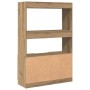 Aparador alto madera de ingeniería roble artesanal 92x33x140 cm