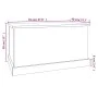 Aufbewahrungskoffer aus schwarzem Sperrholz, 70 x 40 x 38 cm von vidaXL, Aufbewahrungskisten - Ref: Foro24-816505, Preis: 58,...
