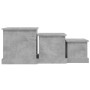 Coffee tables 3 units concrete gray engineered wood by vidaXL, Coffee table - Ref: Foro24-816492, Price: 69,20 €, Discount: %