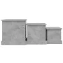 Couchtische 3 Einheiten betongraues Holzwerkstoff von vidaXL, Couchtisch - Ref: Foro24-816492, Preis: 68,40 €, Rabatt: %