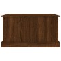 Baúl almacenaje madera contrachapada roble marrón 70x40x38 cm