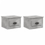 Wandnachttisch 2 Stück betongrau Farbe 41,5x36x28cm von vidaXL, Nachttische - Ref: Foro24-816385, Preis: 54,21 €, Rabatt: %