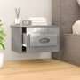 Wall-mounted bedside table 2 units in concrete gray color 41.5x36x28cm by vidaXL, Nightstands - Ref: Foro24-816385, Price: 53...