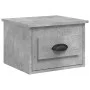 Wall-mounted bedside table 2 units in concrete gray color 41.5x36x28cm by vidaXL, Nightstands - Ref: Foro24-816385, Price: 53...