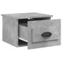 Wall-mounted bedside table 2 units in concrete gray color 41.5x36x28cm by vidaXL, Nightstands - Ref: Foro24-816385, Price: 53...