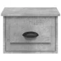 Wall-mounted bedside table 2 units in concrete gray color 41.5x36x28cm by vidaXL, Nightstands - Ref: Foro24-816385, Price: 53...