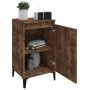 Mesita de noche madera contrachapada roble ahumado 40x35x70 cm de vidaXL, Mesitas de noche - Ref: Foro24-819654, Precio: 44,64 €