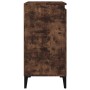 Mesita de noche madera contrachapada roble ahumado 40x35x70 cm de vidaXL, Mesitas de noche - Ref: Foro24-819654, Precio: 44,64 €