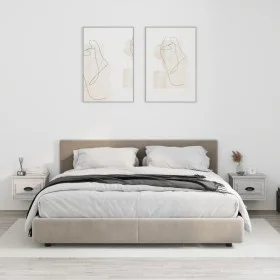 Mesitas de noche de pared 2 uds color gris Sonoma 41,5x36x28 cm de vidaXL, Mesitas de noche - Ref: Foro24-816389, Precio: 55,...