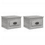 Wand-Nachttische 2 Stück Sonoma graue Farbe 41,5x36x28 cm von vidaXL, Nachttische - Ref: Foro24-816389, Preis: 55,76 €, Rabat...