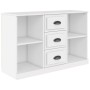 Aparador de madera contrachapada blanco 104,5x35,5x67,5 cm de vidaXL, Aparadores - Ref: Foro24-816232, Precio: 81,23 €, Descu...