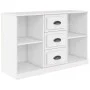 Weißes Sperrholz-Sideboard 104,5 x 35,5 x 67,5 cm von vidaXL, Sideboards - Ref: Foro24-816232, Preis: 80,39 €, Rabatt: %