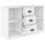 Aparador de madera contrachapada blanco 104,5x35,5x67,5 cm de vidaXL, Aparadores - Ref: Foro24-816232, Precio: 81,23 €, Descu...