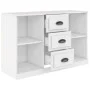 Weißes Sperrholz-Sideboard 104,5 x 35,5 x 67,5 cm von vidaXL, Sideboards - Ref: Foro24-816232, Preis: 80,39 €, Rabatt: %