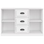 Aparador de madera contrachapada blanco 104,5x35,5x67,5 cm de vidaXL, Aparadores - Ref: Foro24-816232, Precio: 81,23 €, Descu...