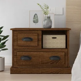Oak brown bedside table 60x39x45 cm by vidaXL, Nightstands - Ref: Foro24-816367, Price: 60,67 €, Discount: %