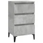 Betongrauer Nachttisch aus Sperrholz, 40 x 35 x 70 cm von vidaXL, Nachttische - Ref: Foro24-819672, Preis: 58,07 €, Rabatt: %