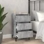 Betongrauer Nachttisch aus Sperrholz, 40 x 35 x 70 cm von vidaXL, Nachttische - Ref: Foro24-819672, Preis: 58,07 €, Rabatt: %