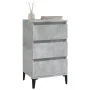 Betongrauer Nachttisch aus Sperrholz, 40 x 35 x 70 cm von vidaXL, Nachttische - Ref: Foro24-819672, Preis: 58,07 €, Rabatt: %