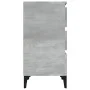 Betongrauer Nachttisch aus Sperrholz, 40 x 35 x 70 cm von vidaXL, Nachttische - Ref: Foro24-819672, Preis: 58,07 €, Rabatt: %