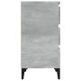 Mesita de noche madera contrachapada gris hormigón 40x35x70 cm de vidaXL, Mesitas de noche - Ref: Foro24-819672, Precio: 59,2...