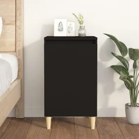 Mesita de noche madera contrachapada negro 40x35x70 cm de vidaXL, Mesitas de noche - Ref: Foro24-819630, Precio: 45,51 €, Des...