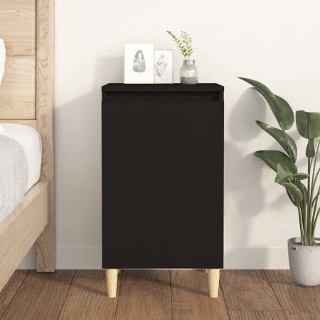 Schwarzer Nachttisch aus Sperrholz, 40 x 35 x 70 cm von vidaXL, Nachttische - Ref: Foro24-819630, Preis: 45,99 €, Rabatt: %
