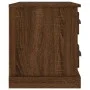 Mesita de noche marrón roble 60x39x45 cm de vidaXL, Mesitas de noche - Ref: Foro24-816367, Precio: 58,19 €, Descuento: %
