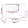 Mesita de noche marrón roble 60x39x45 cm de vidaXL, Mesitas de noche - Ref: Foro24-816367, Precio: 58,19 €, Descuento: %