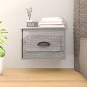 Mesita de noche de pared color gris Sonoma 41,5x36x28 cm de vidaXL, Mesitas de noche - Ref: Foro24-816388, Precio: 35,59 €, D...