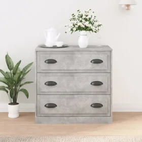Gray concrete plywood sideboard 70x35.5x67.5 cm by vidaXL, Sideboards - Ref: Foro24-816228, Price: 94,02 €, Discount: %