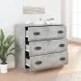 Aparador de madera contrachapada gris hormigón 70x35,5x67,5 cm de vidaXL, Aparadores - Ref: Foro24-816228, Precio: 94,02 €, D...