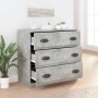 Aparador de madera contrachapada gris hormigón 70x35,5x67,5 cm de vidaXL, Aparadores - Ref: Foro24-816228, Precio: 95,49 €, D...