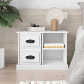 White nightstand 60x35.5x45 cm by vidaXL, Nightstands - Ref: Foro24-816368, Price: 55,24 €, Discount: %