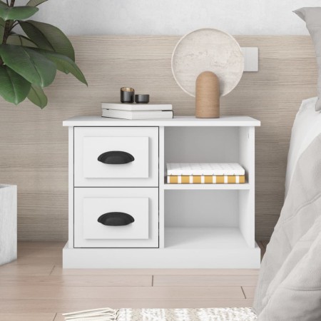 Weißer Nachttisch 60x35,5x45 cm von vidaXL, Nachttische - Ref: Foro24-816368, Preis: 56,02 €, Rabatt: %