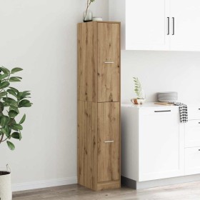 Armario botiquín madera ingeniería roble artisian 30x41x77,5 cm