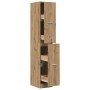 Armario botiquín madera ingeniería roble artisian 30x41x77,5 cm
