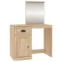 Sonoma oak plywood mirror dressing table 90x50x132.5cm by vidaXL, Bedroom Dressers - Ref: Foro24-816763, Price: 89,59 €, Disc...